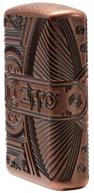 ZIPPO 29523 ZIPPO GEARS ARMOR ANT. COPPER