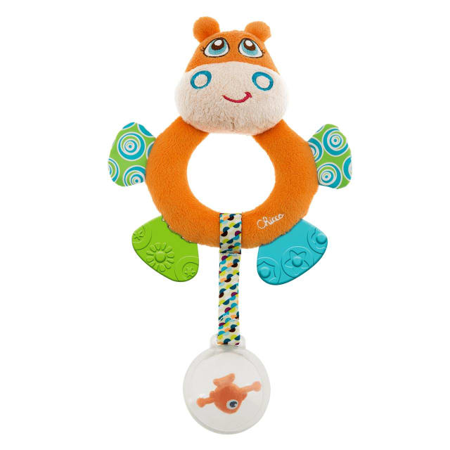 CHICCO Mr Hippo Textile Rattle