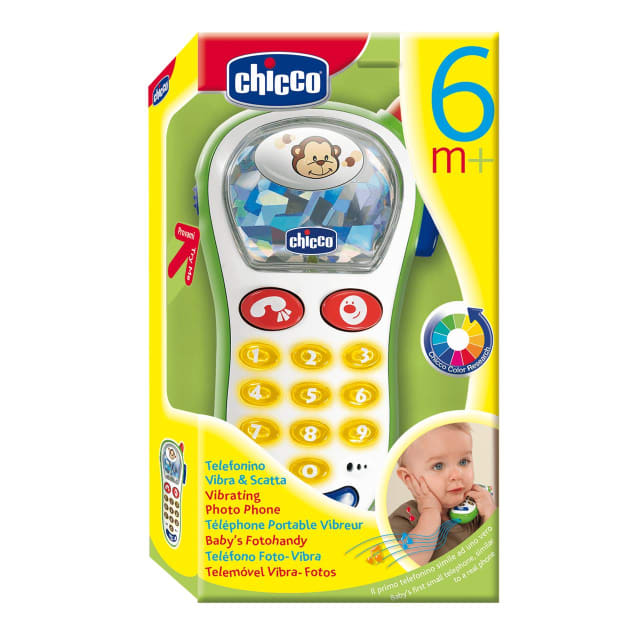 CHICCO Vibrating Photo Phone First Activity Toy