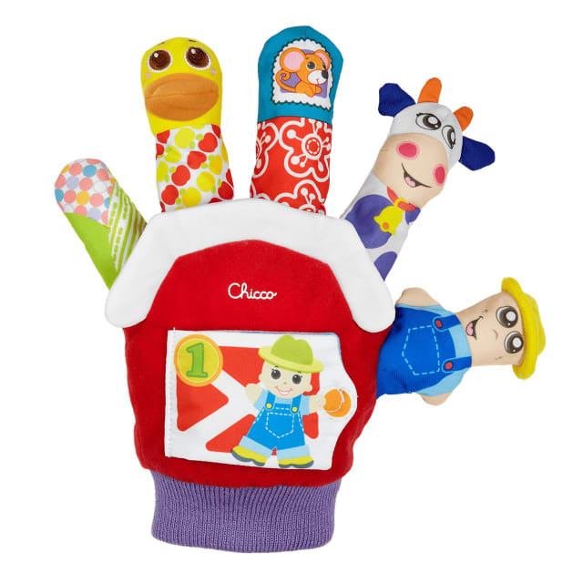 CHICCO Farmyard Finger Puppet First Toy