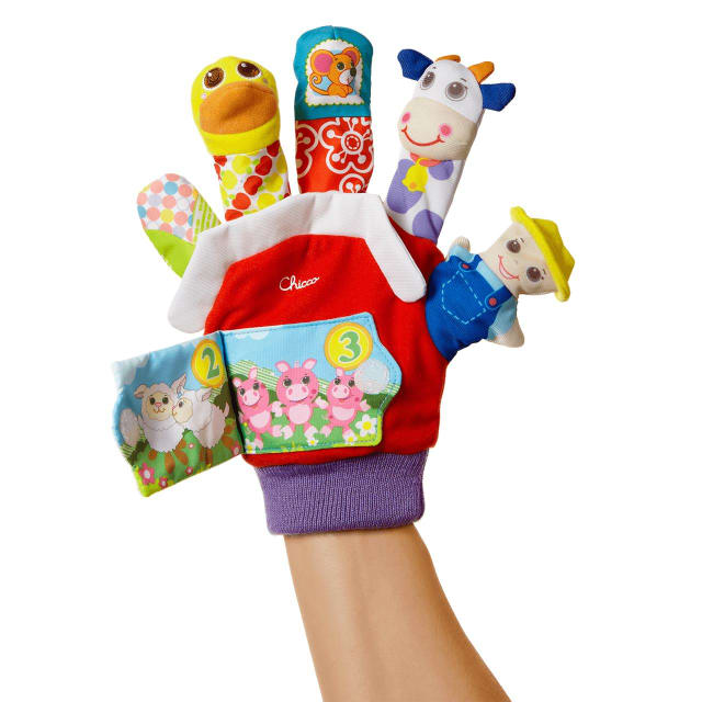 CHICCO Farmyard Finger Puppet First Toy