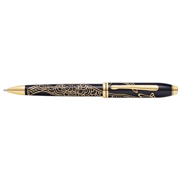 CROSS Year ot Dog Townsend Blk Lacquer/23CT Ballpoint Pen