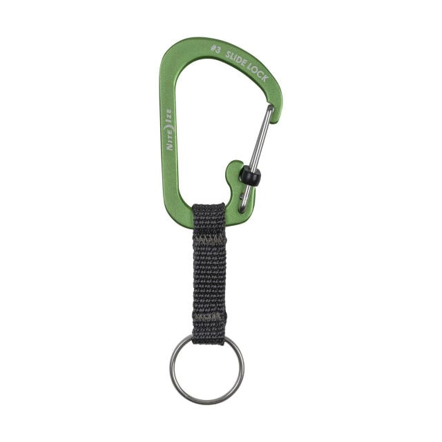 NITE IZE SlideLock庐 Keyring Aluminum - Lime