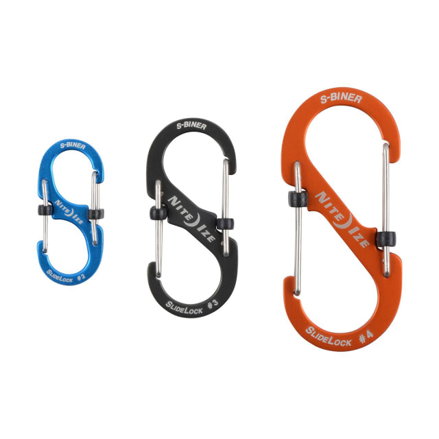 NITE IZE S-Biner庐 SlideLock庐 Aluminum - 3 Pack