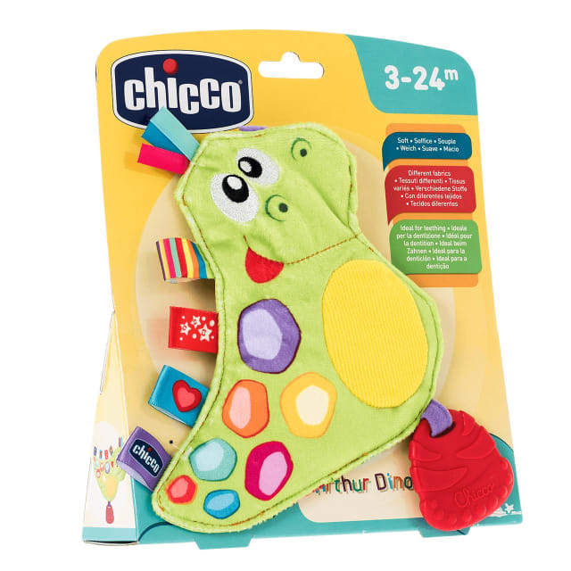 CHICCO Dino Arthur Textile Rattle