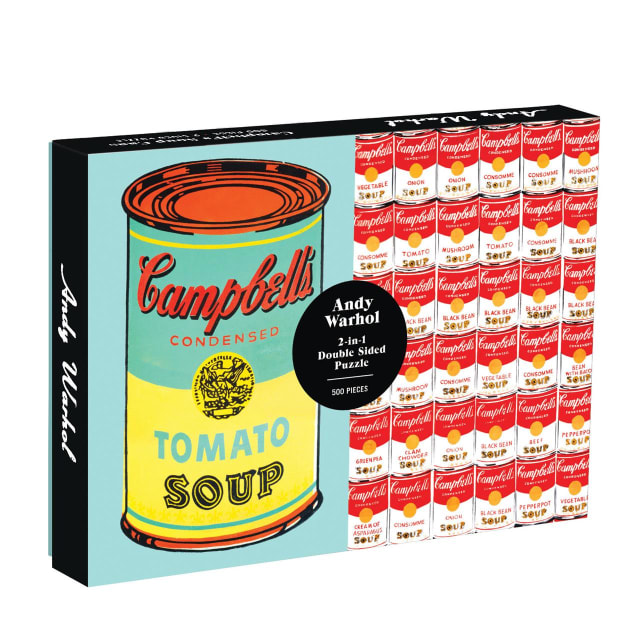 GALISON Puz 500 Andy Warhol Soup Can 2-Sided
