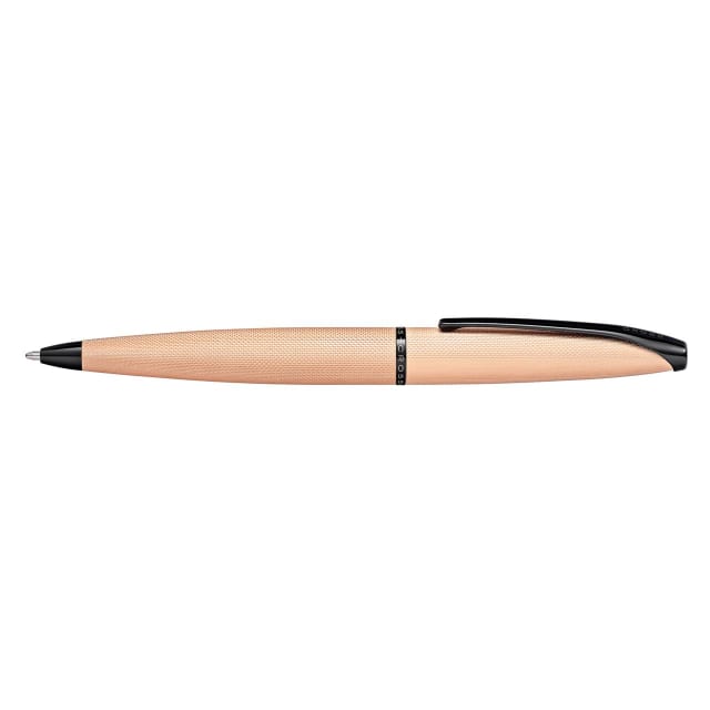 CROSS ATX Brushed Rose Gold Etched Diamond Ballpoint Pen