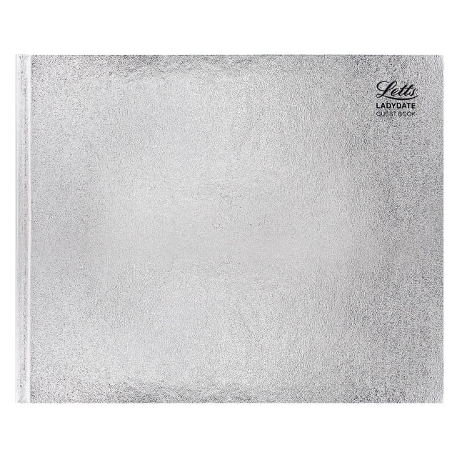 LETTS Ladydate Quarto Guest Book L/Sc Slv