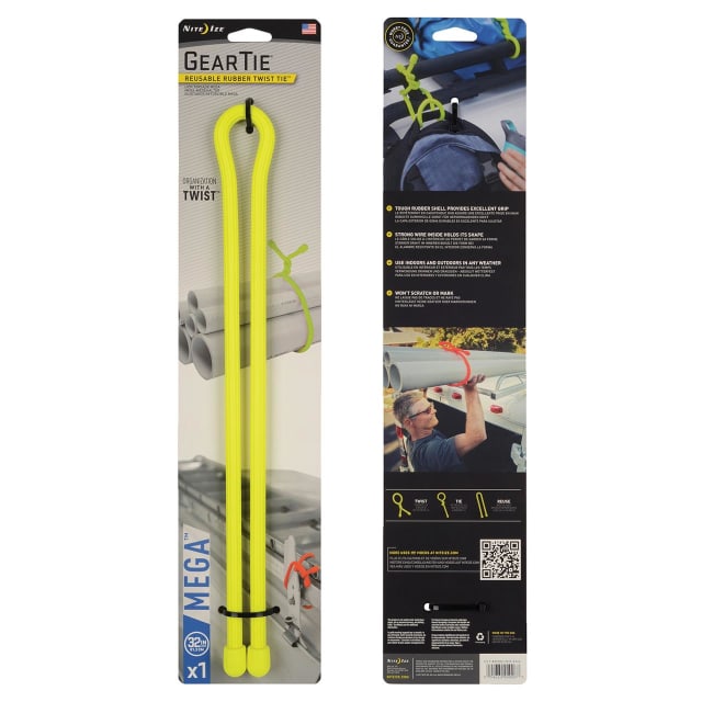 NITE IZE Gear Tie庐 Mega Twist Tie 32in Neo Yellow