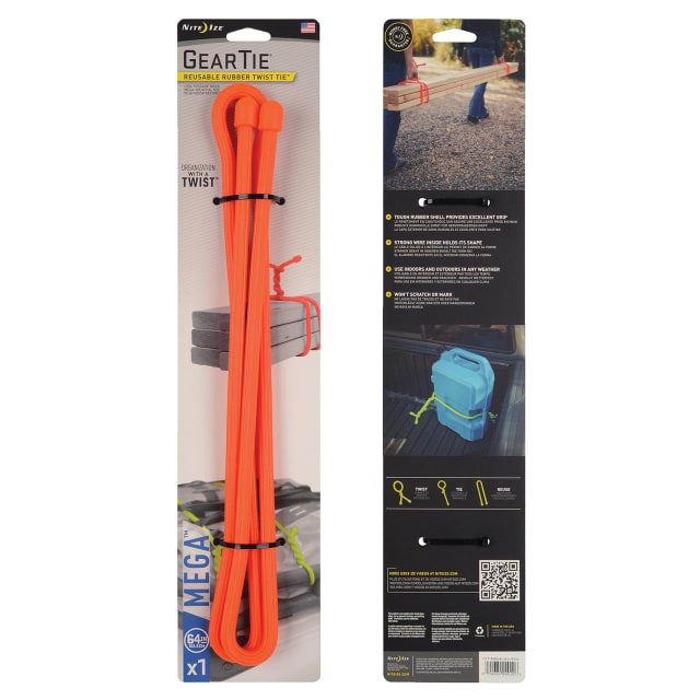 NITE IZE Gear Tie庐 Mega Twist Tie 64in Br Orange