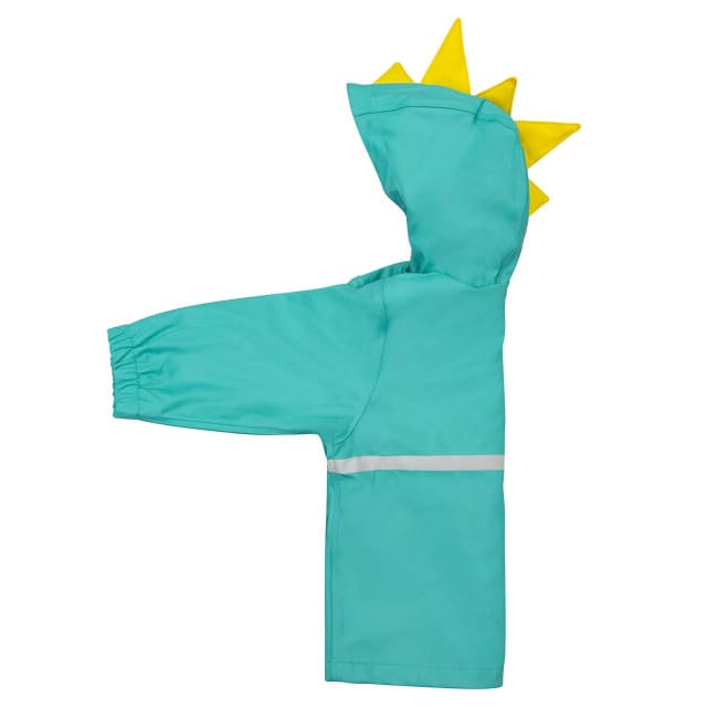 SILLY BILLYZ WATERPROOF JACKET AQUA DINO HOOD XLARGE