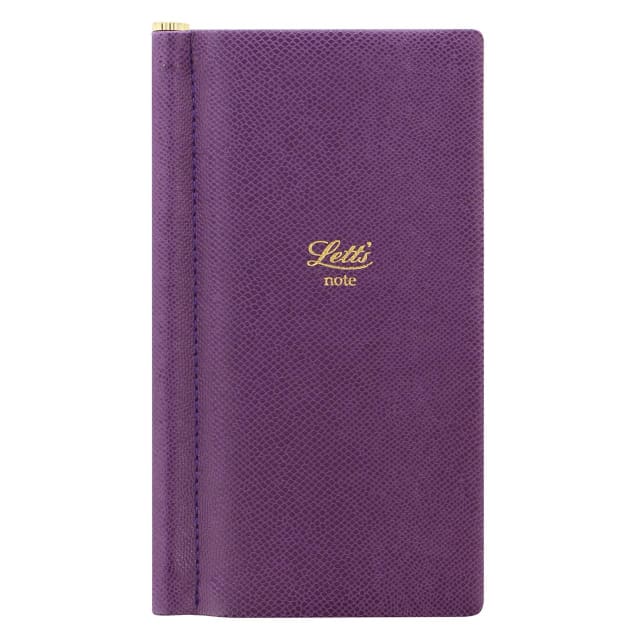 LETTS Legacy Slim Pkt N/Book w/ Gld pen Prpl