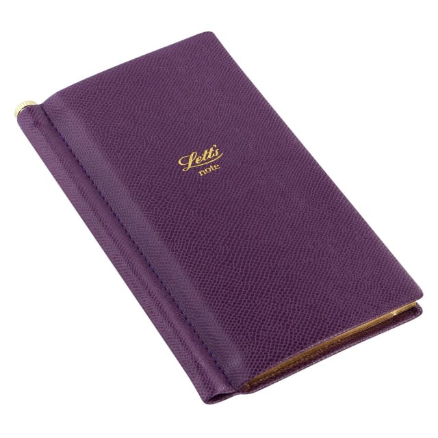 LETTS Legacy Slim Pkt N/Book w/ Gld pen Prpl