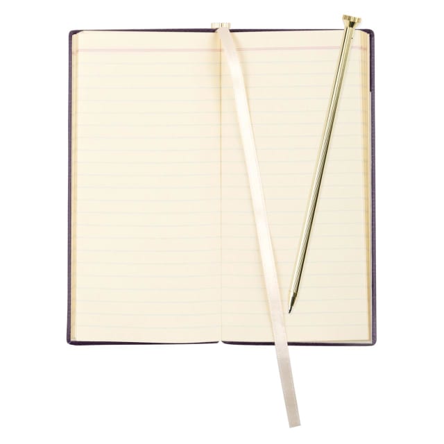 LETTS Legacy Slim Pkt N/Book w/ Gld pen Prpl