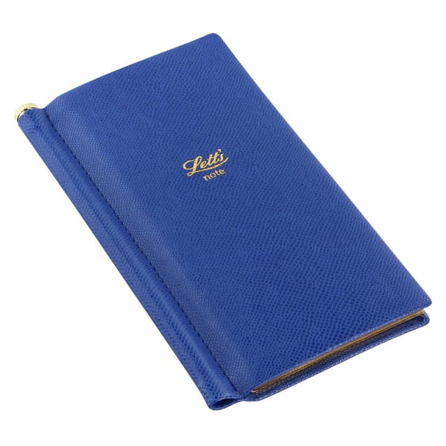LETTS Legacy Slim Pkt N/Book w/ Gld pen Blue
