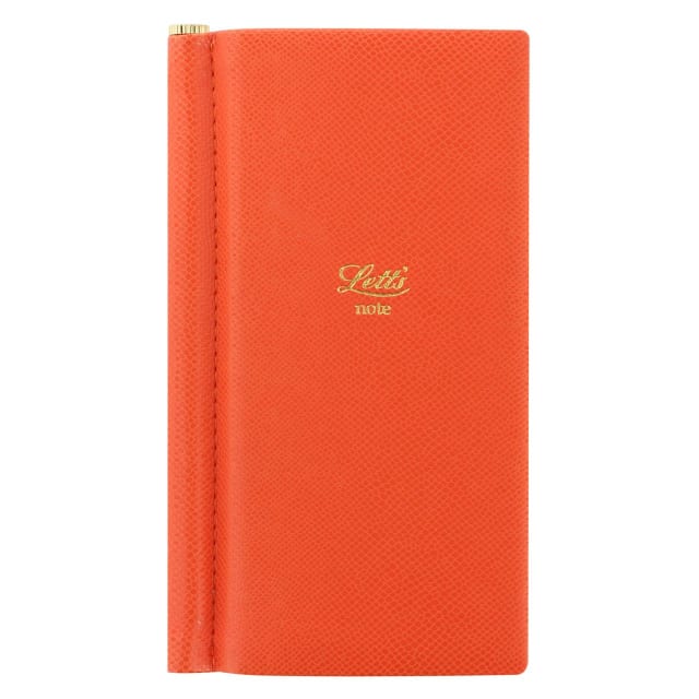 LETTS Legacy Slim Pkt N/Book w/ Gld pen Orng