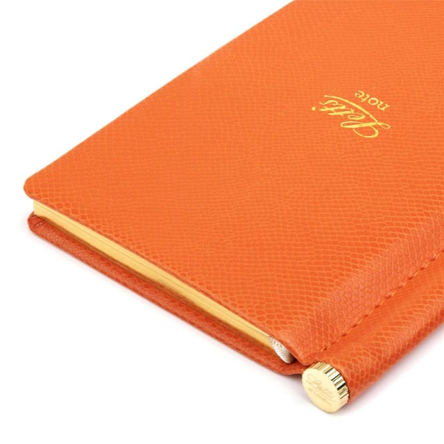 LETTS Legacy Slim Pkt N/Book w/ Gld pen Orng