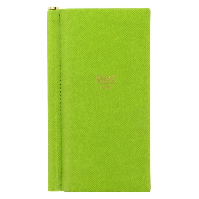 LETTS Legacy Slim Pkt N/Book w/ Gld pen Green