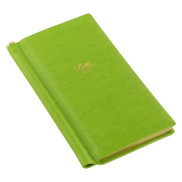 LETTS Legacy Slim Pkt N/Book w/ Gld pen Green