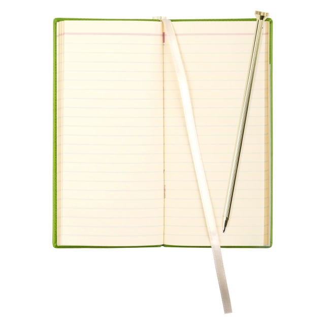 LETTS Legacy Slim Pkt N/Book w/ Gld pen Green
