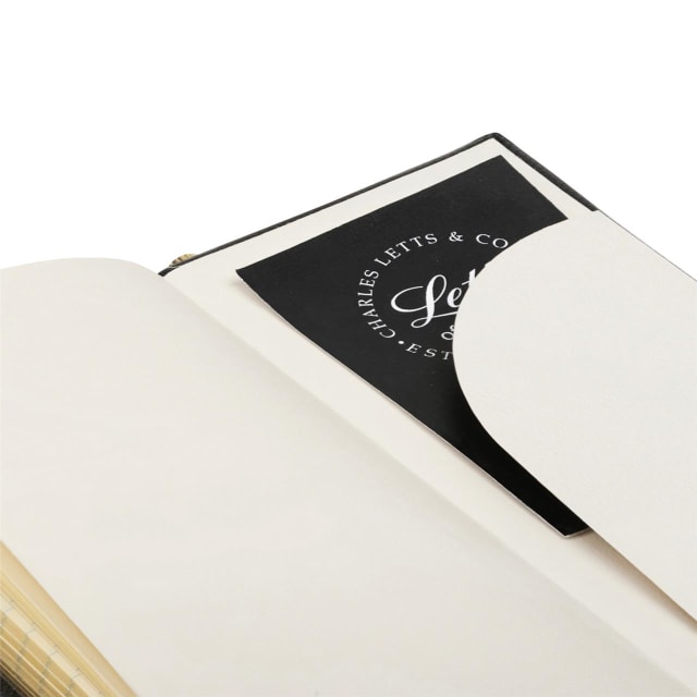 LETTS Legacy Slim Pkt N/Book w/ Gld pen Blk