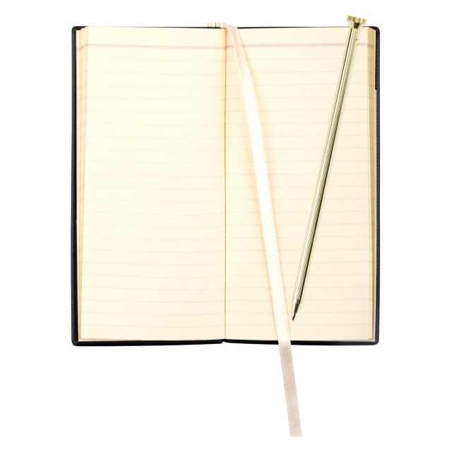 LETTS Legacy Slim Pkt N/Book w/ Gld pen Blk