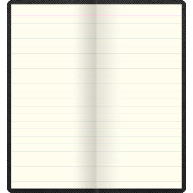 LETTS Legacy Slim Pkt N/Book w/ Gld pen Blk