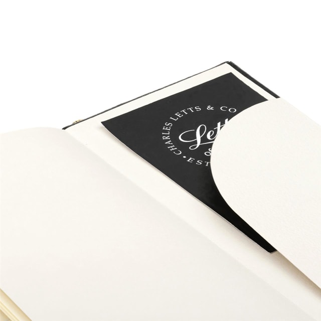 LETTS Origins Slim Pkt N/Book w/ Gld pen Blk