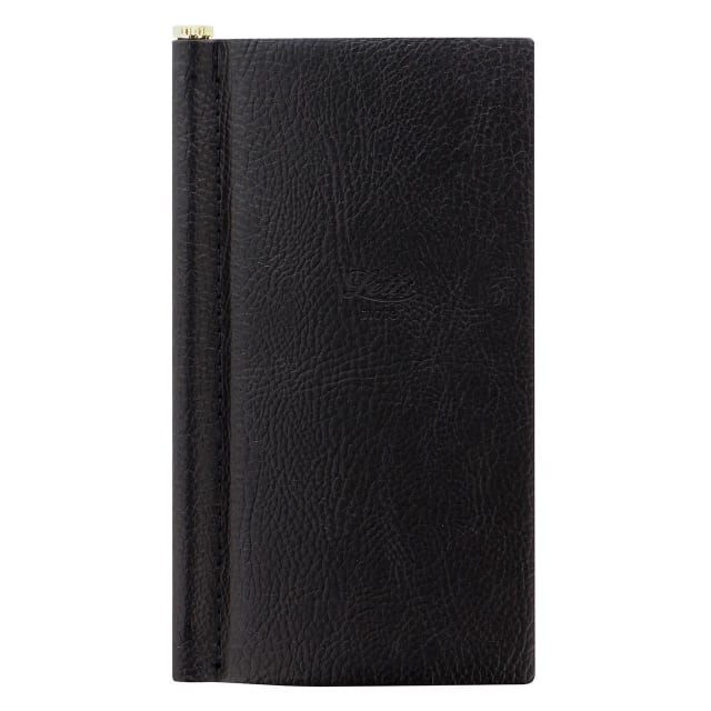 LETTS Origins Slim Pkt N/Book w/ Gld pen Blk