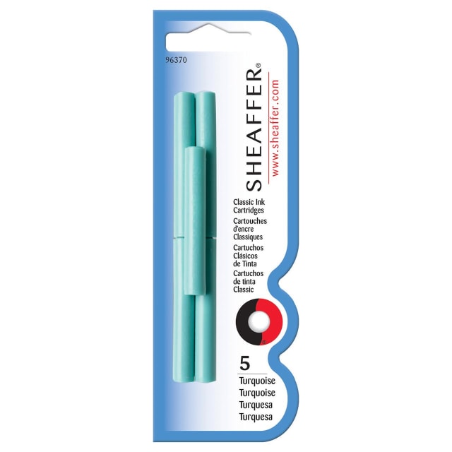SHEAFFER Skrip FP Ink Cartridge Turquoise 5pk