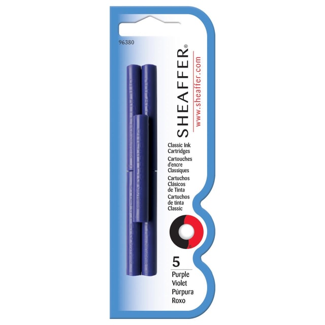 SHEAFFER Skrip FP Ink Cartridge Purple Blister5pk