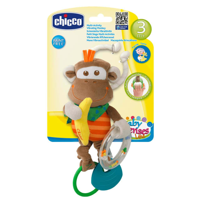 CHICCO Multi Activity Vibrating Monkey Rattle