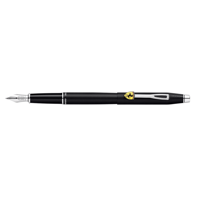 CROSS Ferrari Century Matte Black Lacquer Fountain Pen Medium Nib