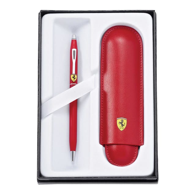 CROSS Ferrari Century Matt Red Ballpoint Pen with Pouch
