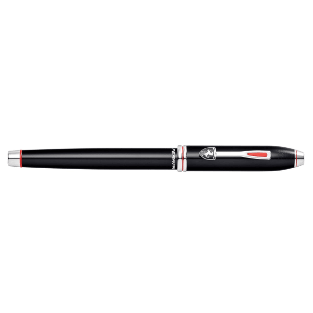 CROSS Ferrari Townsend Glossy Black Lacquer Fountain Pen, Medium Nib