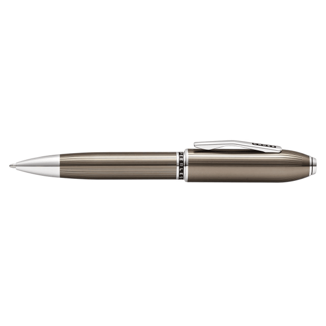 CROSS Peerless Titanium Grey Engraved Lacquer Ballpoint Pen