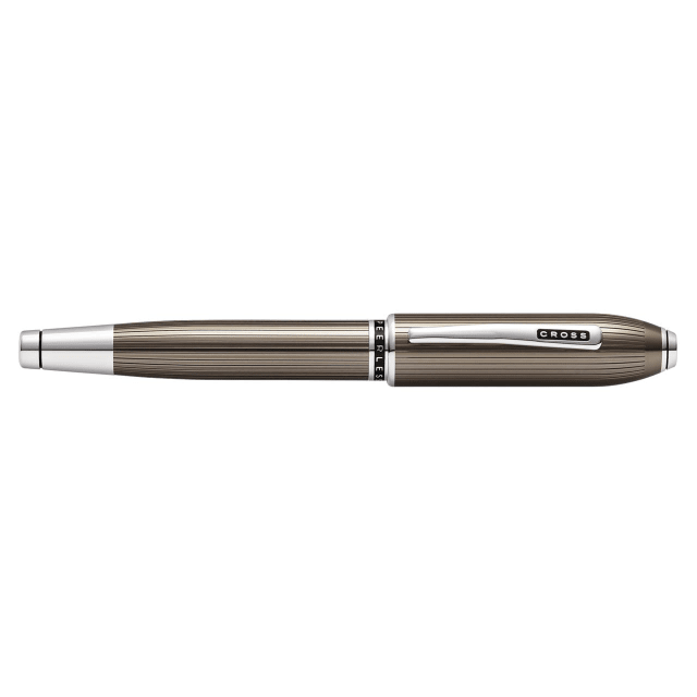 CROSS Peerless Titanium Grey Engraved Lacquer Rollerball Pen
