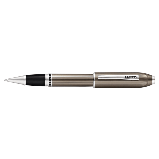 CROSS Peerless Titanium Grey Engraved Lacquer Rollerball Pen