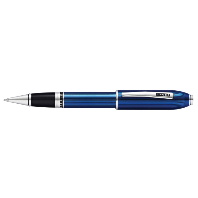CROSS Peerless Quartz Blue Engraved Lacquer Rollerball Pen