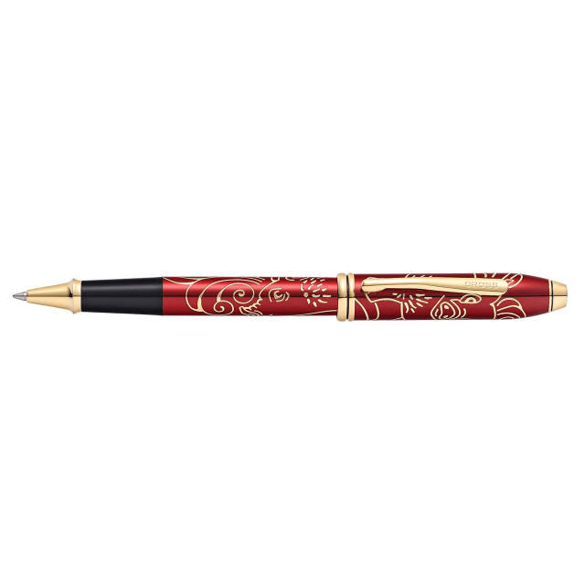 CROSS Year ot Pig Townsend Red Lacquer/23ct Rollerball Pen
