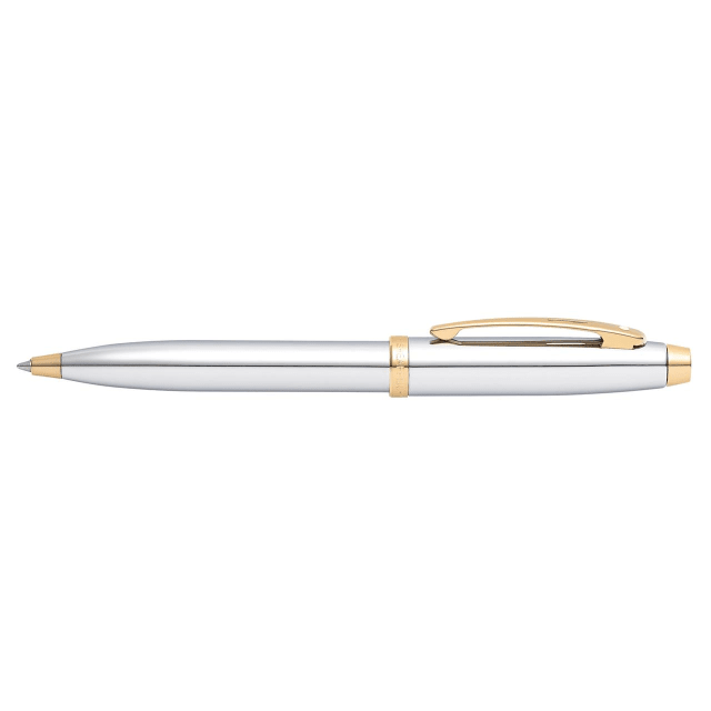 Sheaffer® 100 Chrome/Gold Trim Plate Ballpoint Pen