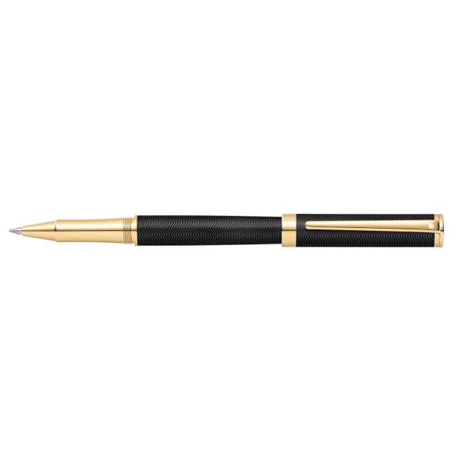 SHEAFFER Intensity Engraved Matt Black/Gold Trim Rollerball Pen