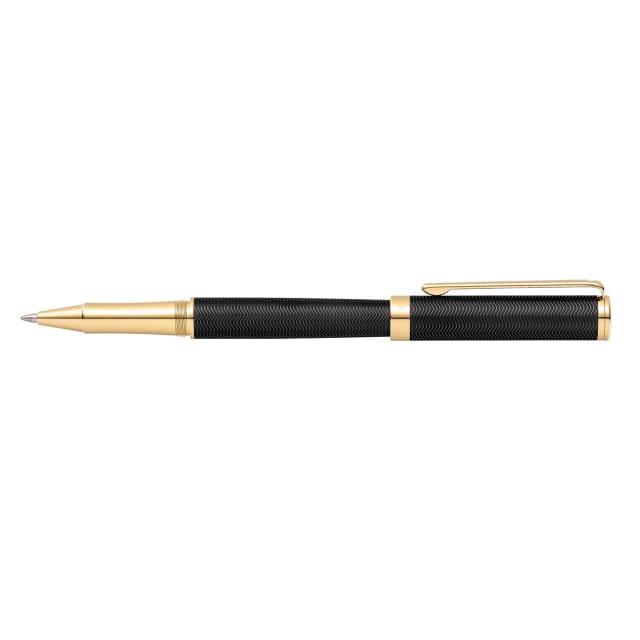 SHEAFFER Intensity Engraved Matt Black/Gold Trim Rollerball Pen