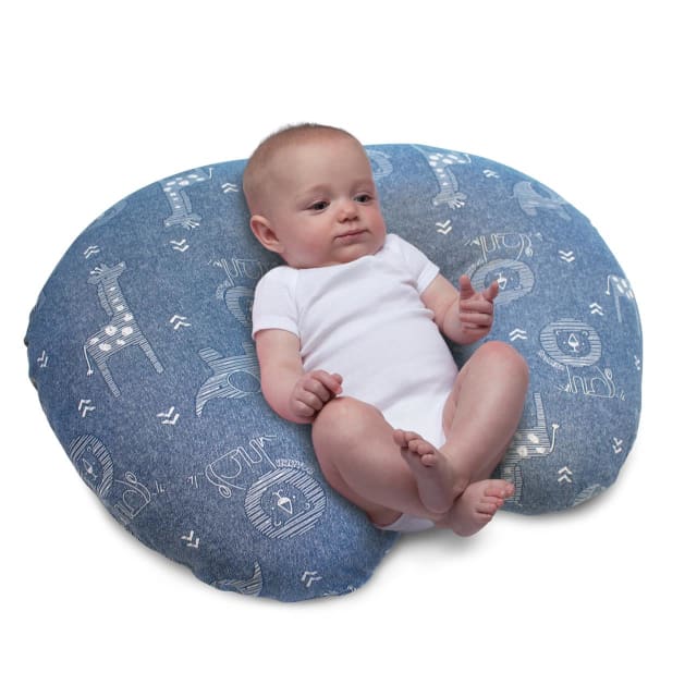 CHICCO Boppy: Pillow - Denim Animals