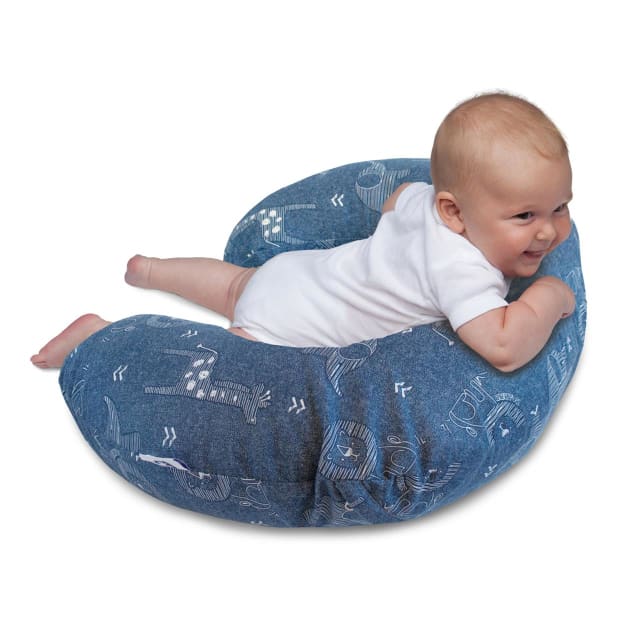 CHICCO Boppy: Pillow - Denim Animals