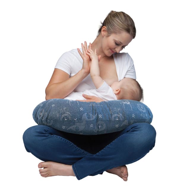 CHICCO Boppy: Pillow - Denim Animals
