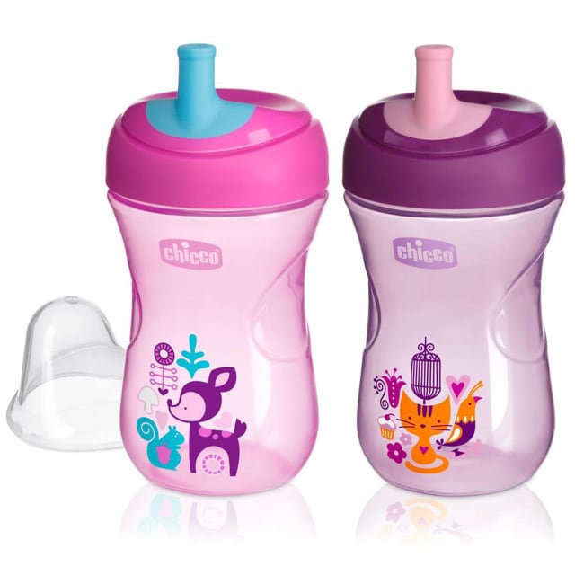 CHICCO Spout Cup 12M+ Girl 1pk 266ml