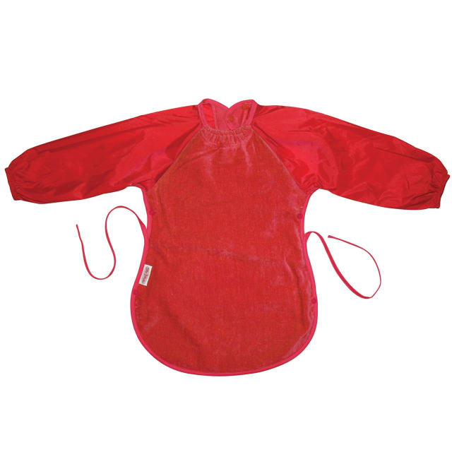 SILLY BILLYZ TOWEL MESSY EATER BIB RED