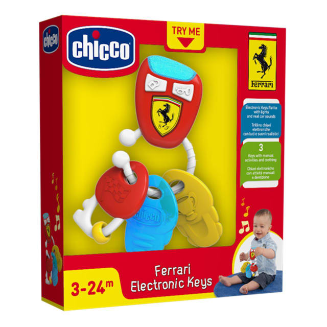 CHICCO Ferrari Electronic Keys Plastic Rattle