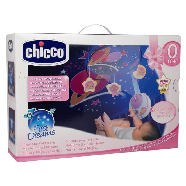 CHICCO Magic Stars Cot Mobile Pink